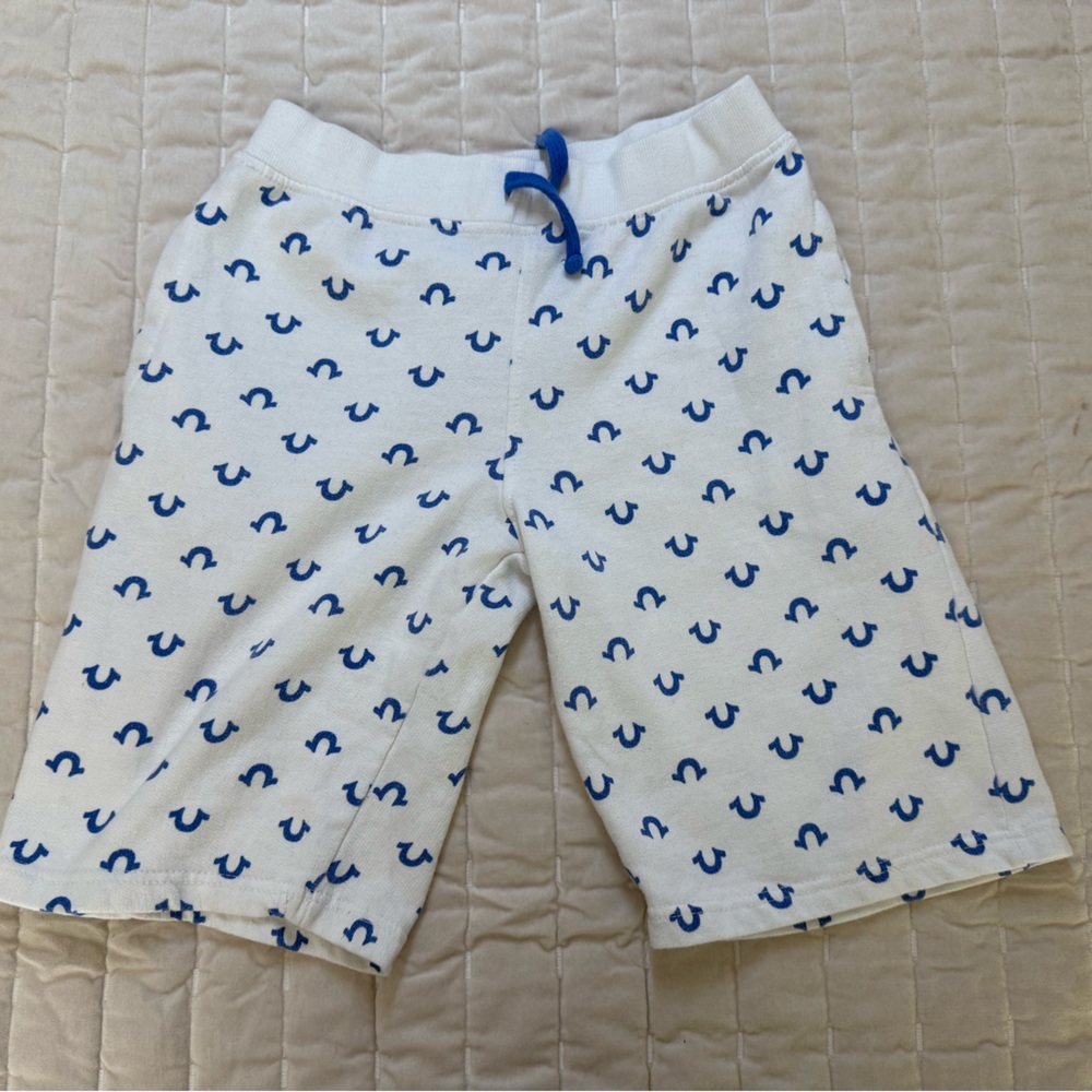 True Religion White and Blue Nautical Pajama Bottoms